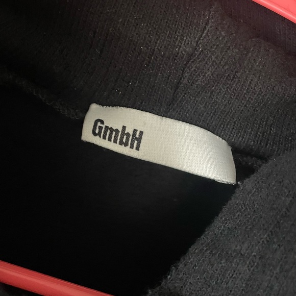 GmbH Black Military/Bomber Cropped Style Hoodie - Picture 2 of 5